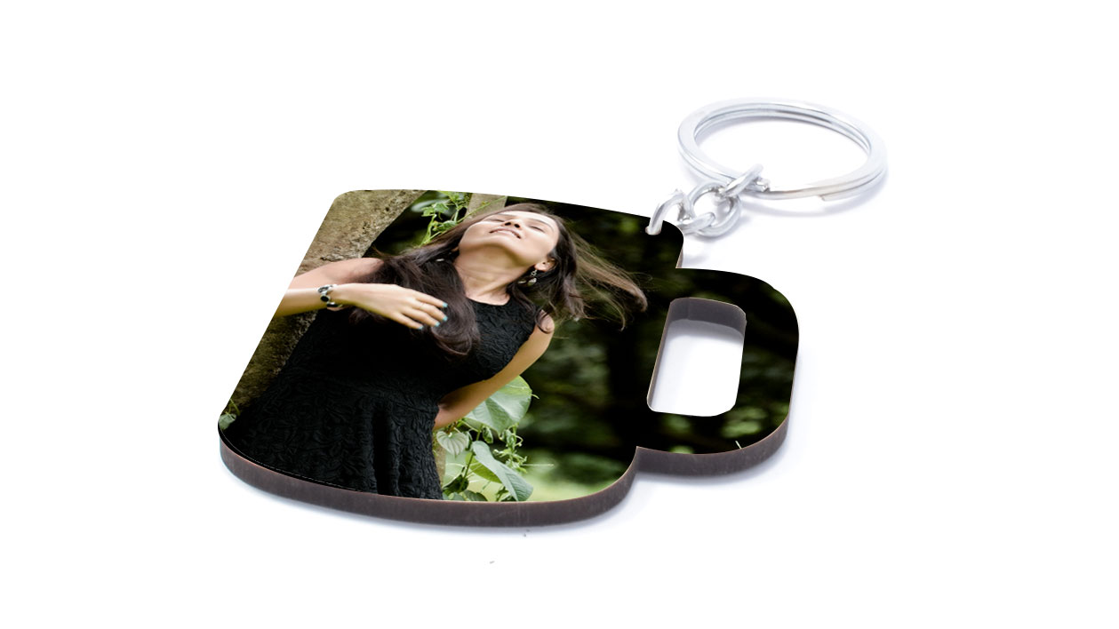 Coffee Mug Keychain-1 Side Print