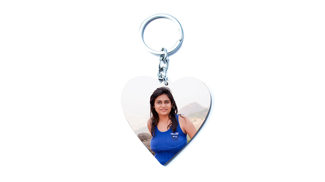 Heart Keychain (Large)-1 Side Print