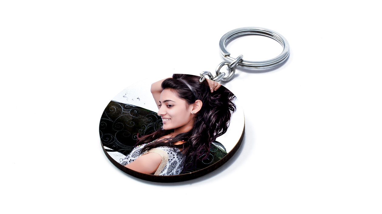 Round Keychain-1 Side Print