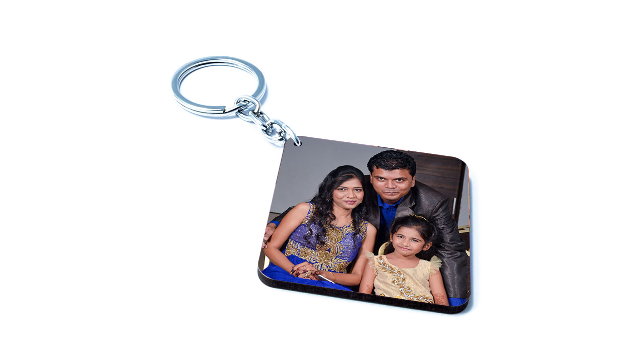 Square Keychain (Large)-1 Side Print