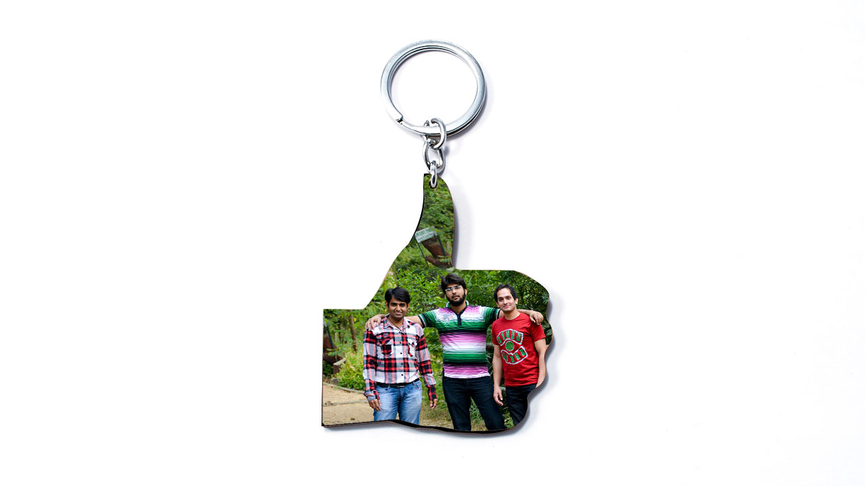 Thums Up Keychain-1 Side Print