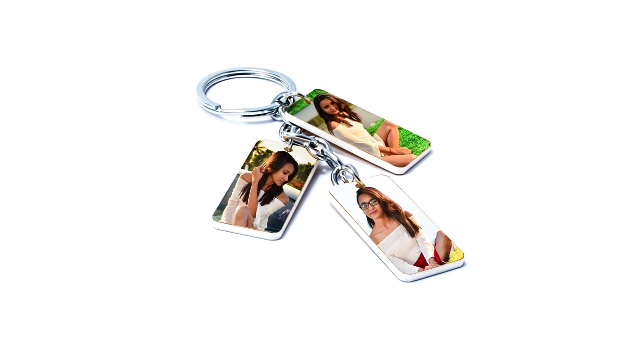 3 Step Keychain (Rectangle Shape)