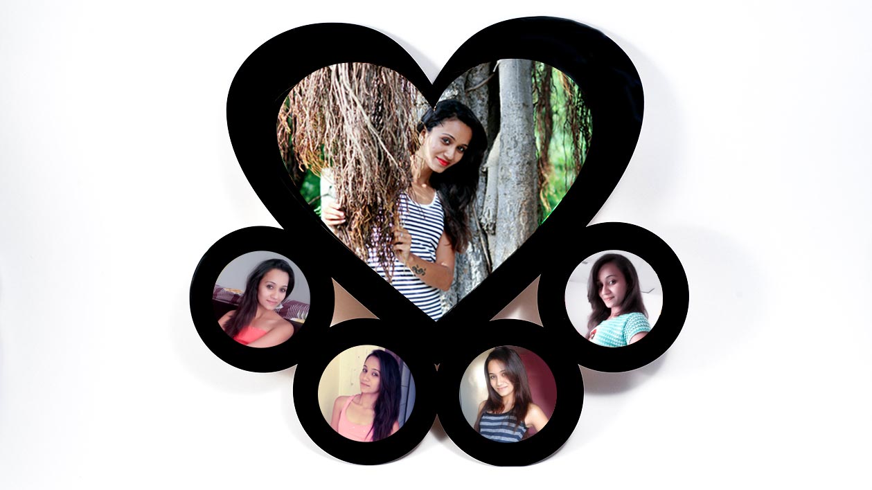 4 Round Heart Frame