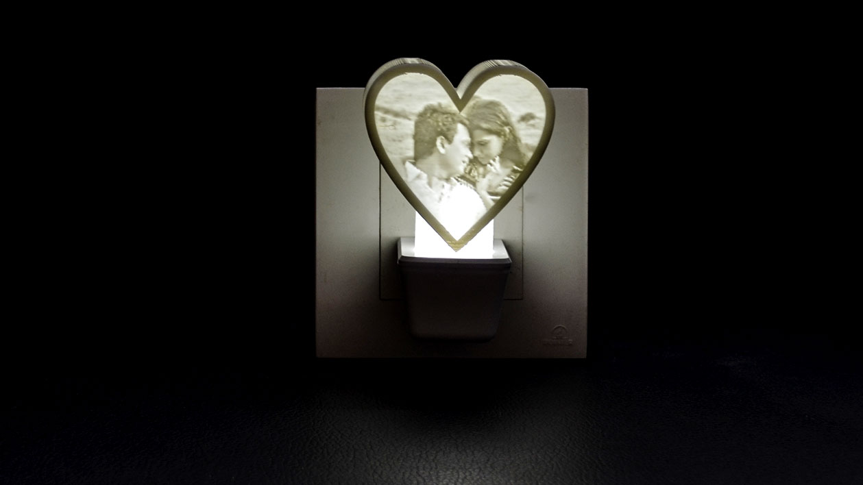 3D Heart Magic Night Lamp