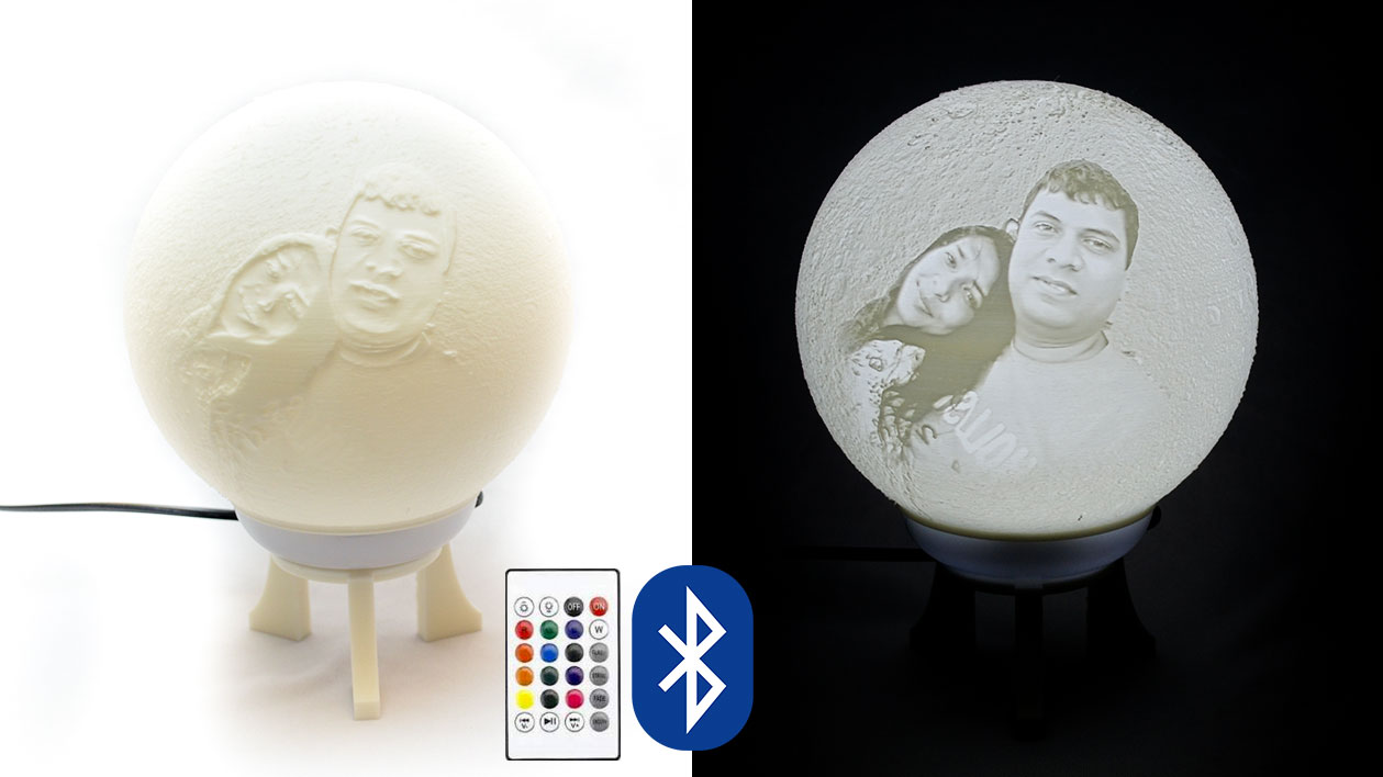 Moon Lamp (with Bluetooth Speaker & Remote)