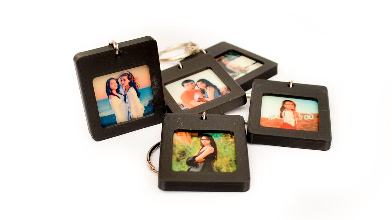 3D Changeable Photo Keychain