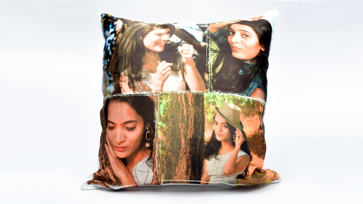 4 Patch Collage Pillow [15x15inch] 2 Side Print